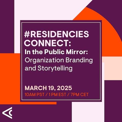 #ResidenciesConnect logo In the Public Mirror: Organization Branding and Storytelling