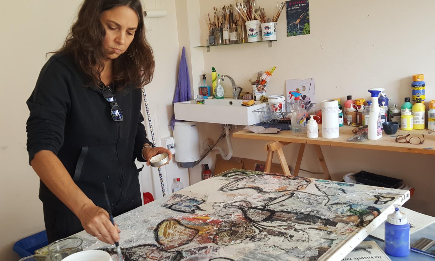 Exploring new paths in the art-making process.