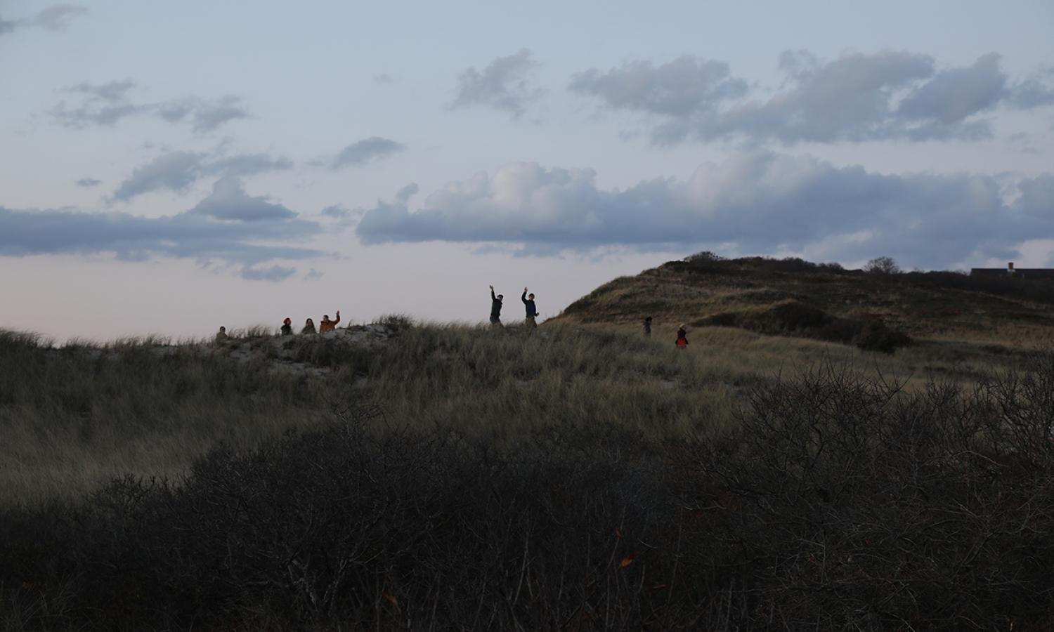 Fellows standing in dunes of the Cape Cod National Seashore