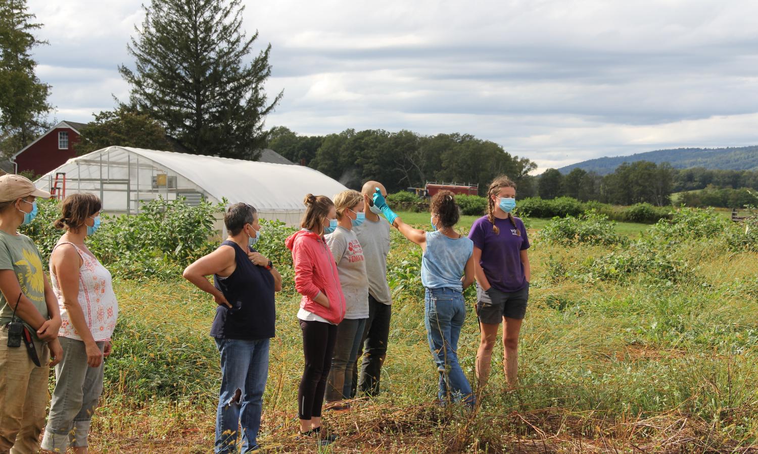 Performance by Alexis Elton, with staff and other residents in attendance