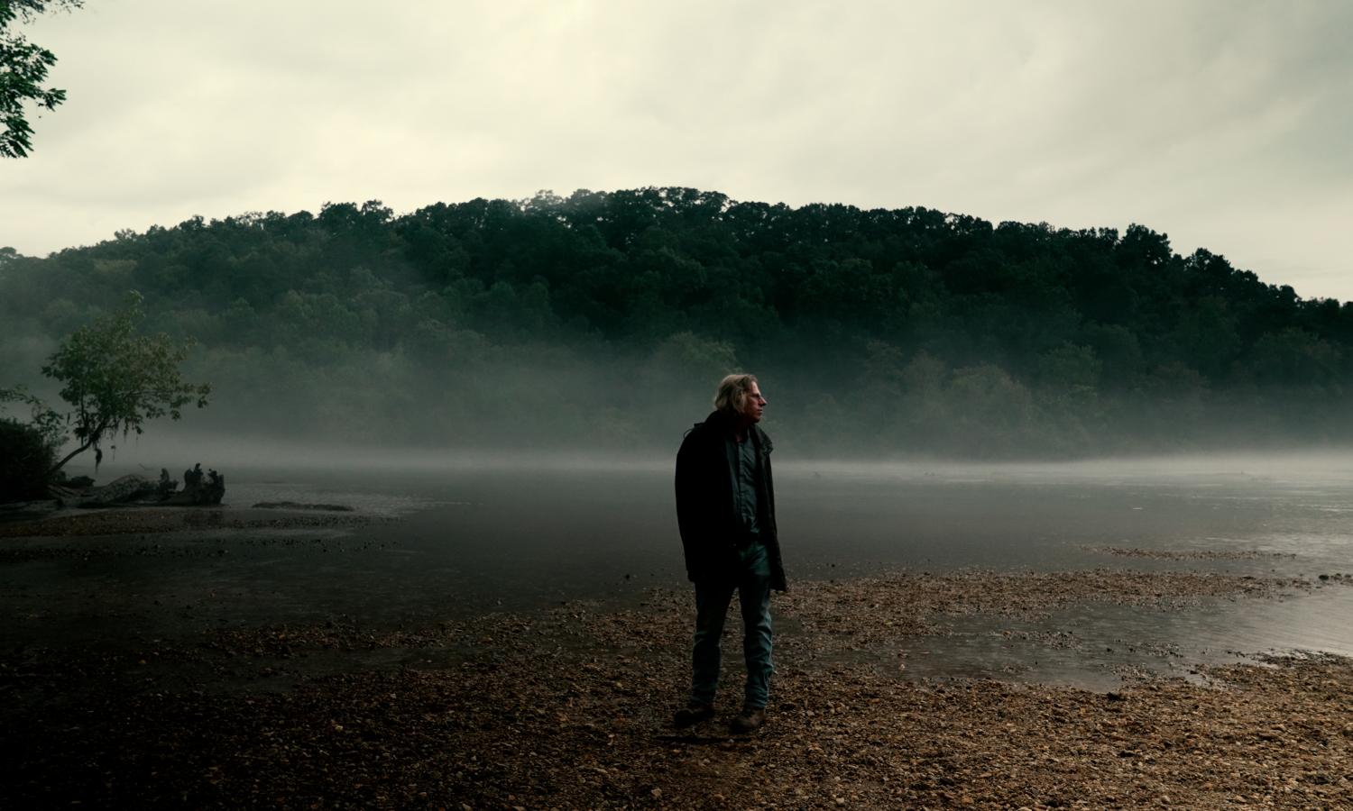 Experimental philosopher Jonathon Keats stands on the banks of the Chattahoochee River for River Time, a film with Ethan Payne, produced by the South Fulton Institute as part of the Filmer Partners Program.