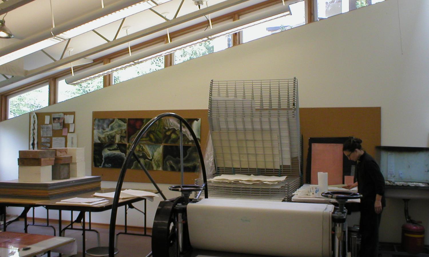 The print studio at Sitka