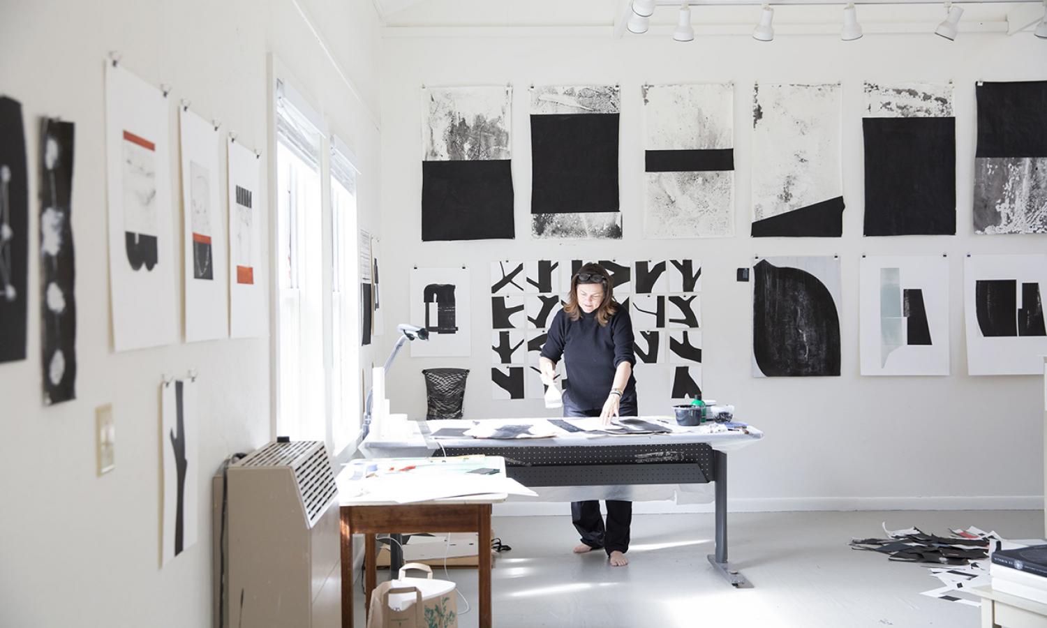 Leslie Noel, arts administrator, at Hambidge. Photo by Amanda Greene.