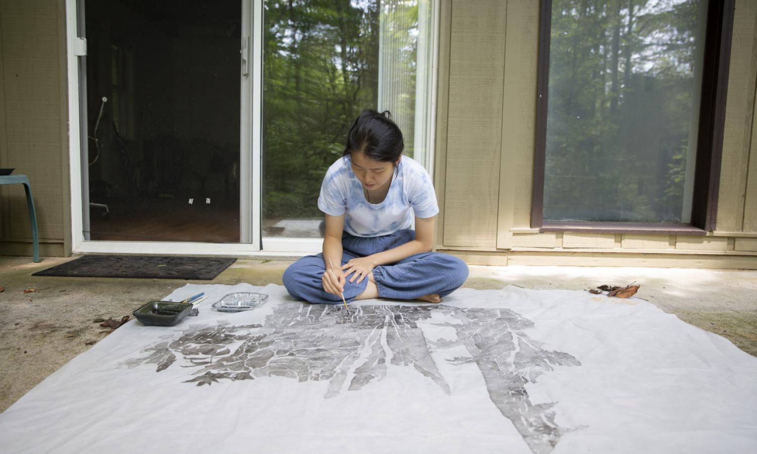 Pao Chutijirawong, visual artist, at Hambidge. Photo by Amanda Greene.