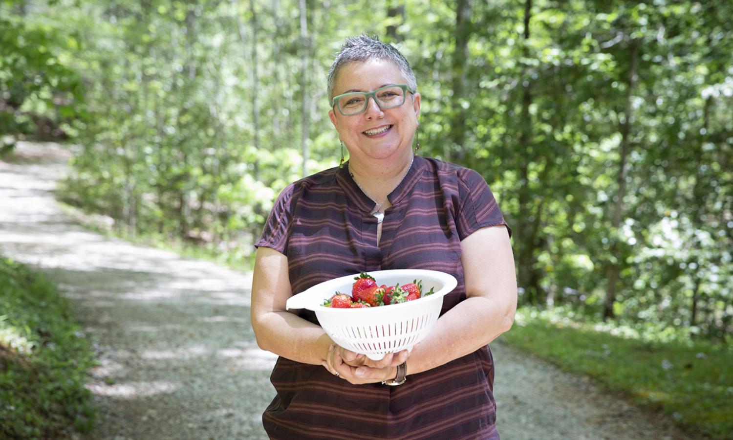 Tamie Cook, culinary resident, at Hambidge. Photo by Amanda Greene