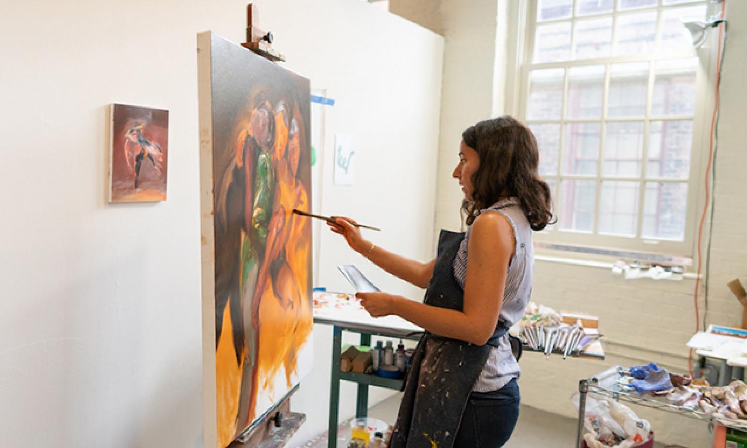 Ariel Basson Freiberg in her studio (2019)