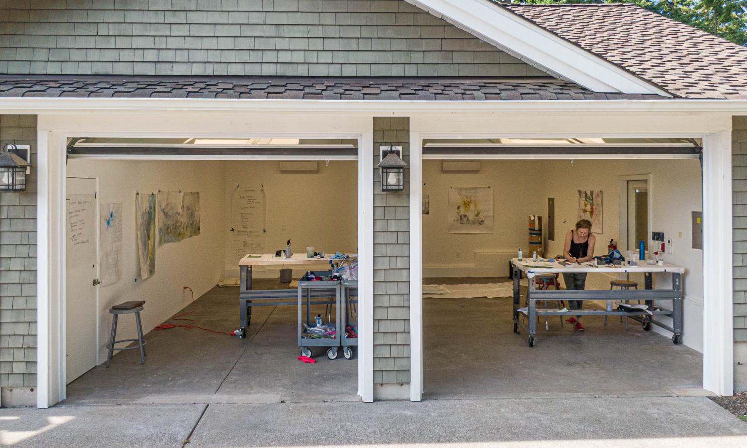 Studio spaces are accessible 24 hours a day to artists