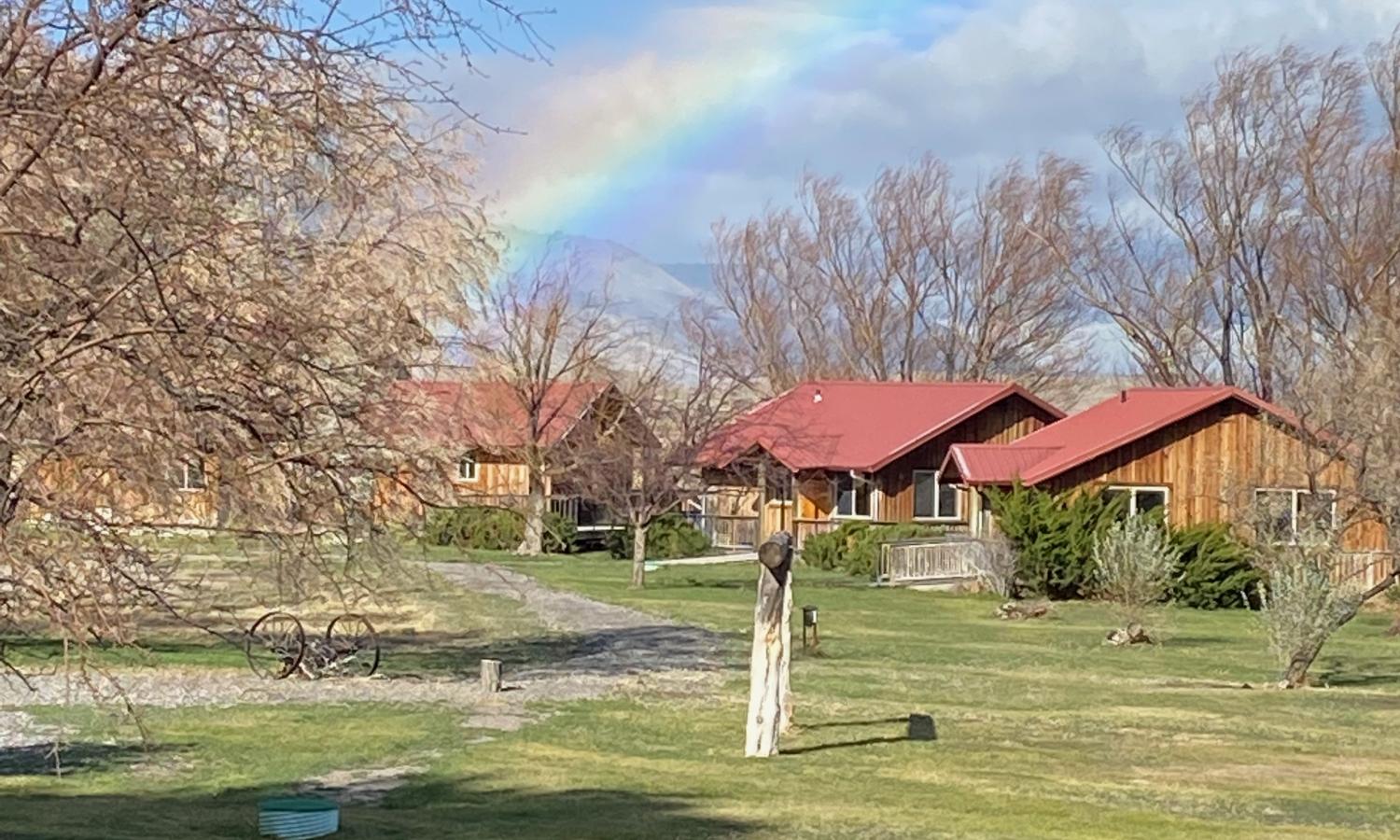 View of resident cabins