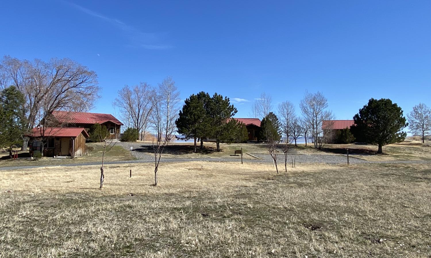View of resident cabins
