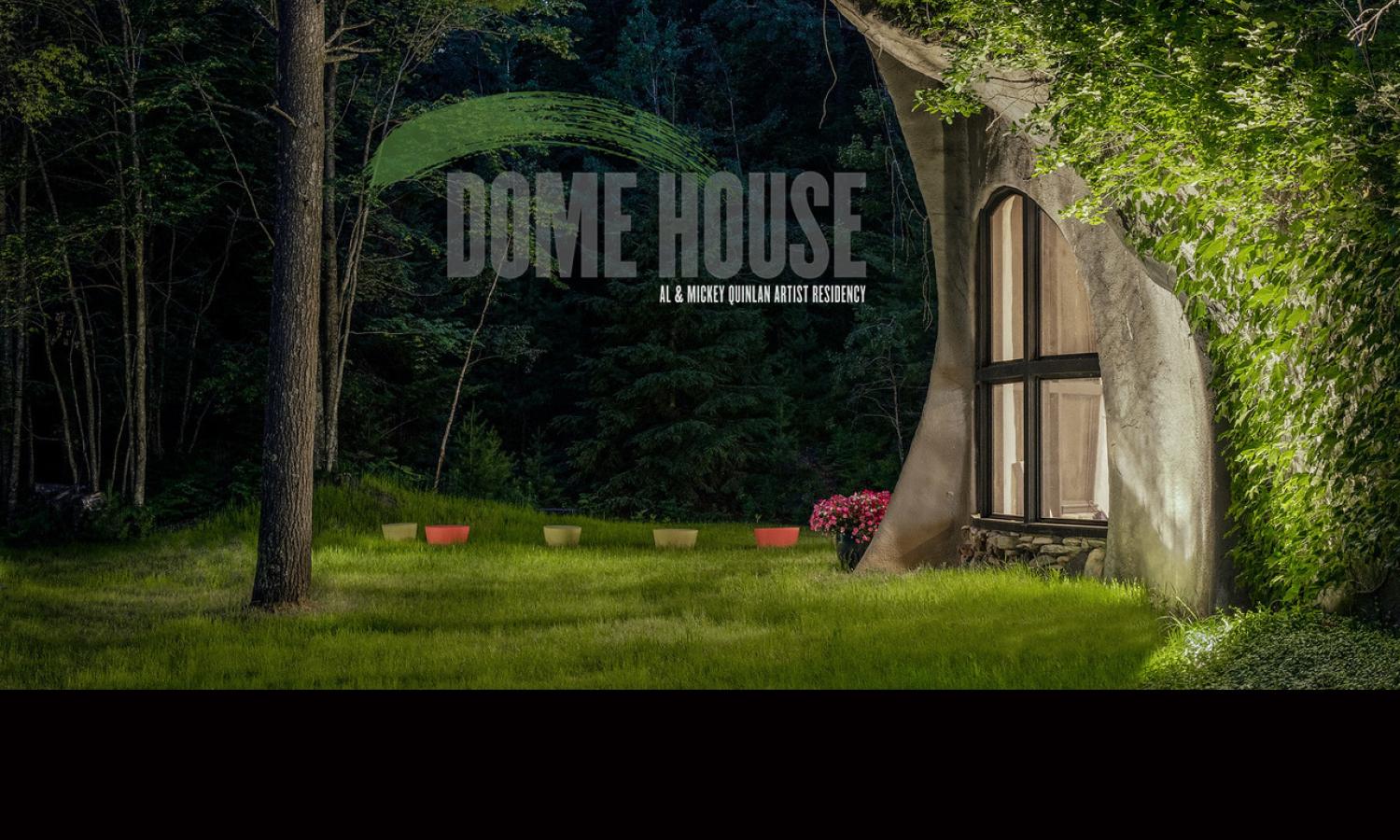Exterior view of the Dome House, home to the Miller Art Museum's Al &amp; Mickey Quinlan Artist Residency on Wisconsin's Door Peninsula.