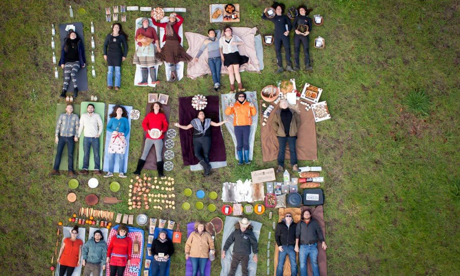 Resident artist collaborative engagement outdoors in Santa Fe