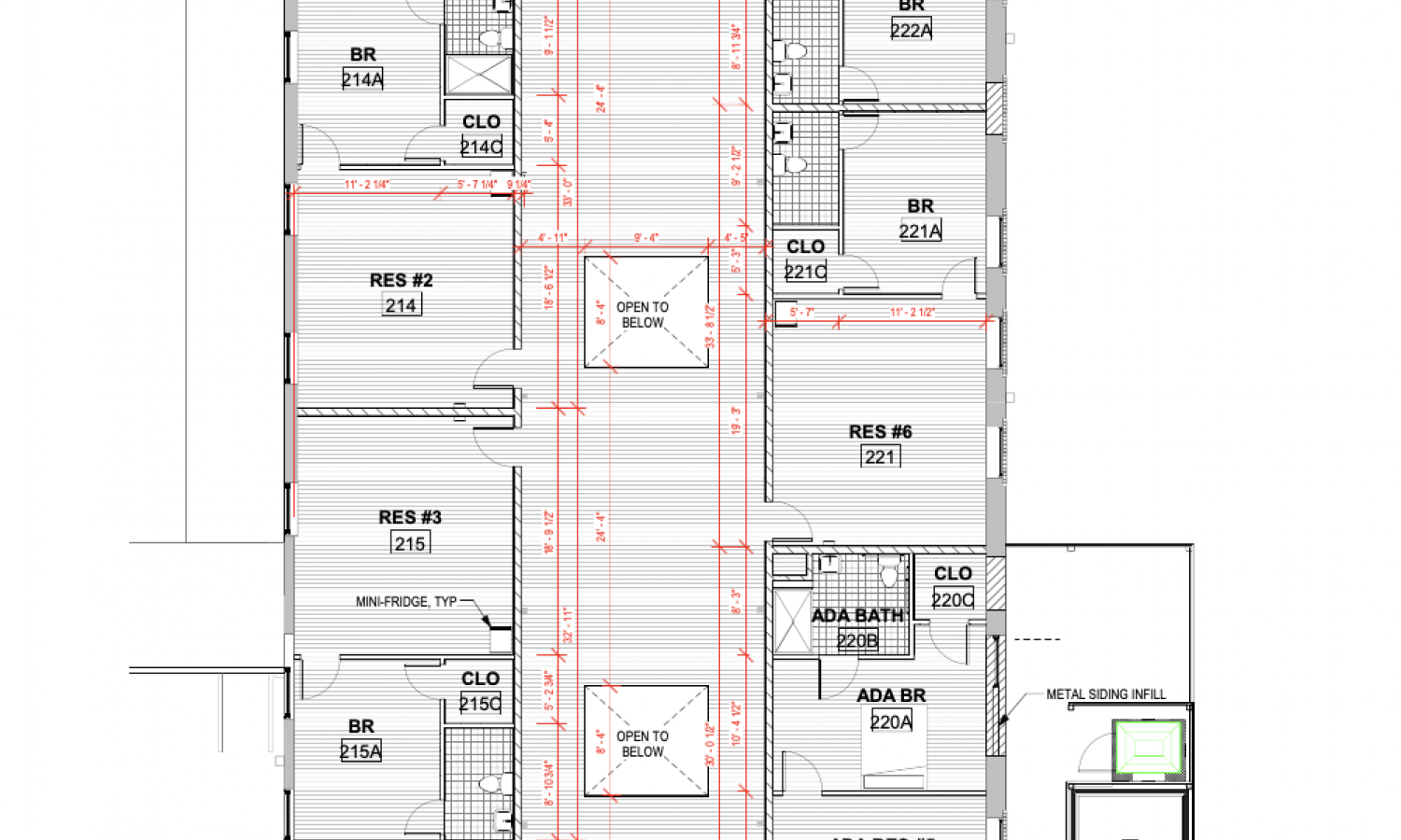 floor plan of the residency