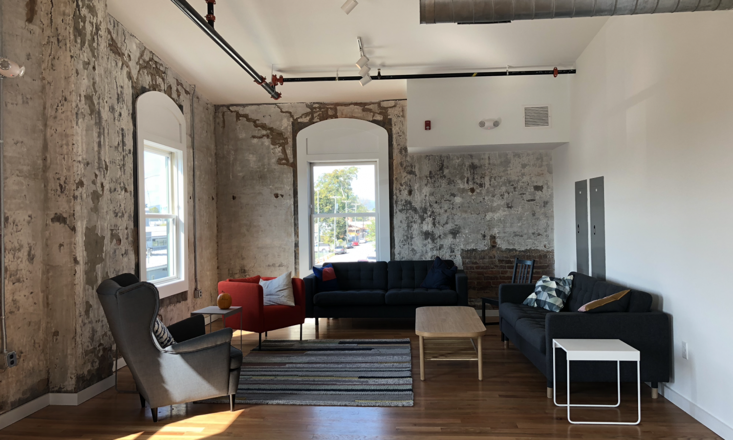 couches and chairs in the residency hang space