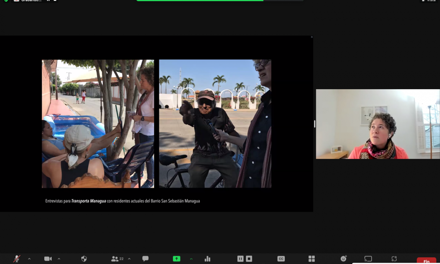 Patricia Villalobos Echeverría (guest lecturer, USA) presenting her work for the Together Apart cohort