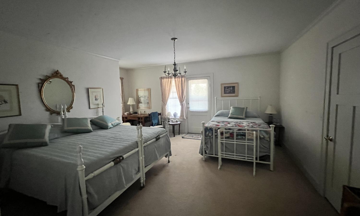 There are seven rooms and four bathrooms in The Bowers House