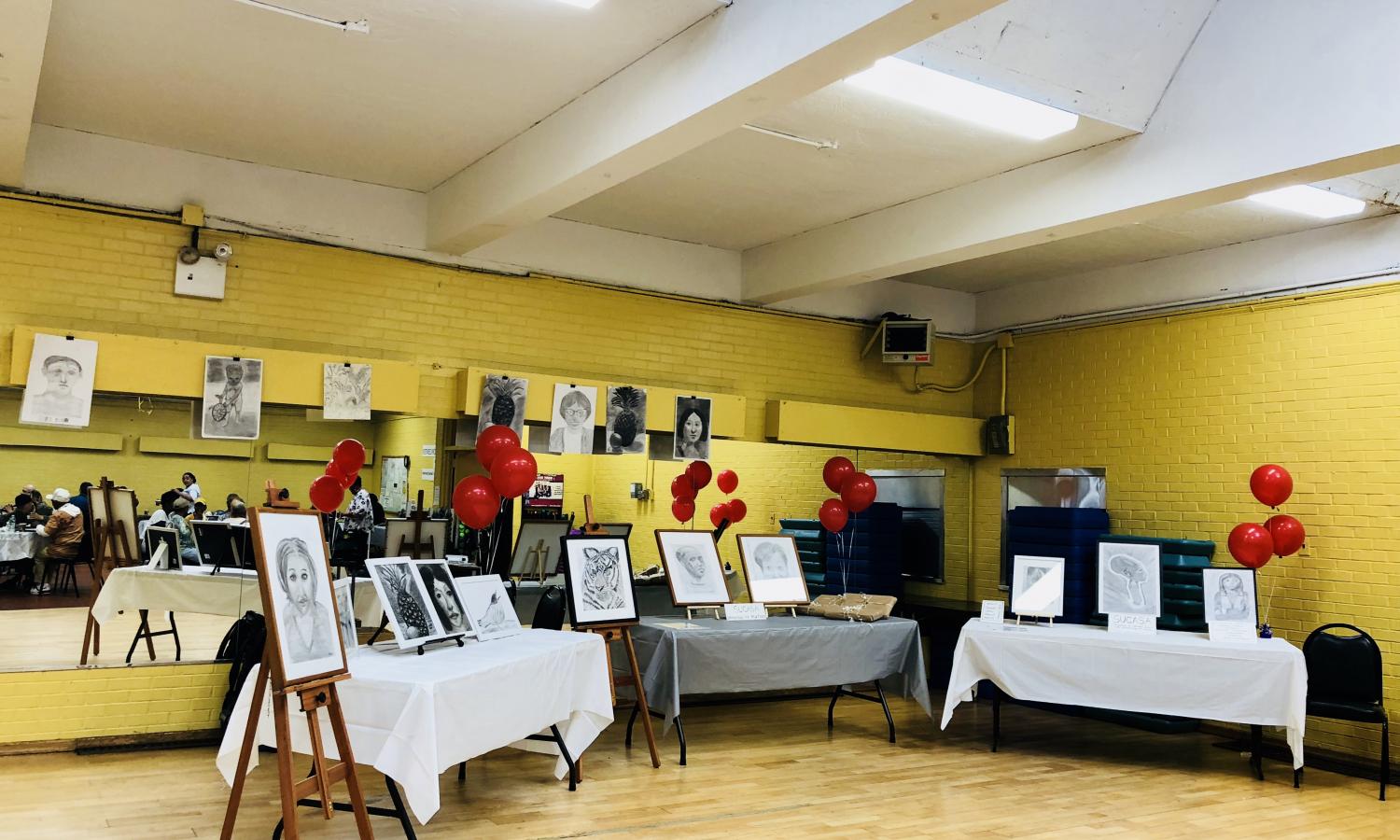 Final presentation of portraits from SU-CASA residency.