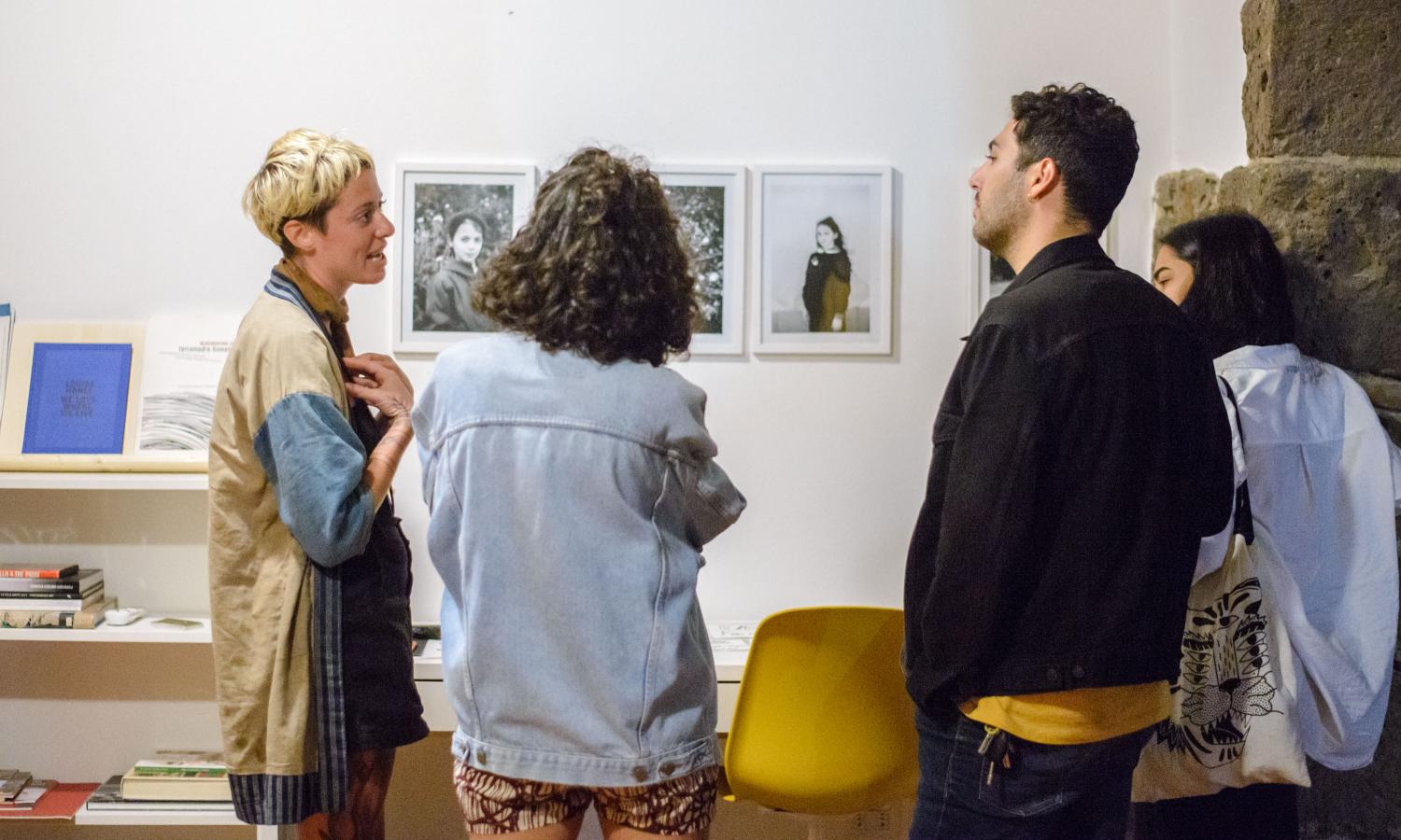 During the open studios event, the artists share their work in progress with the local community