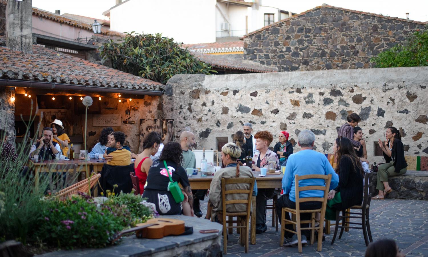 During the open studios event, the community come to visit us