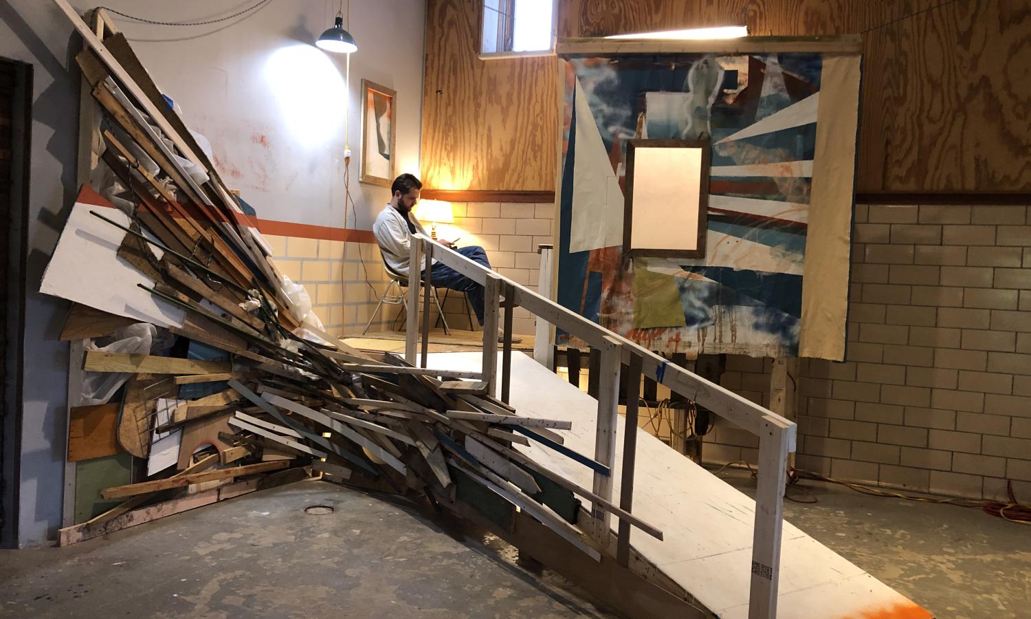 Austin Clay Willlis installation at Popps Packing