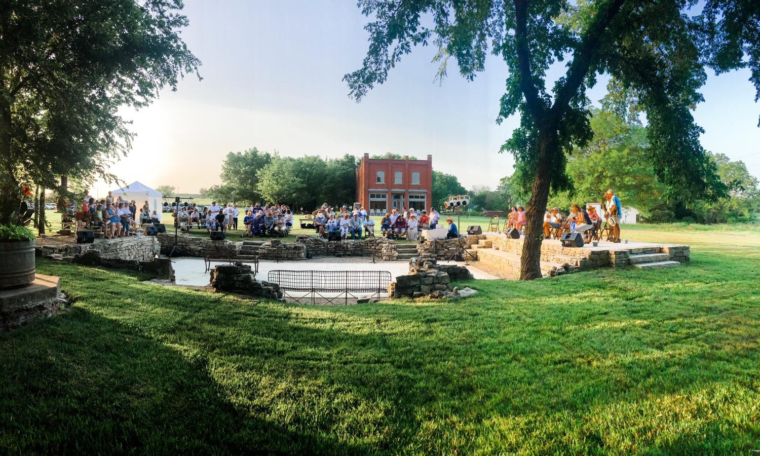The "Ruin" is an outdoor performance venue for music and theatre