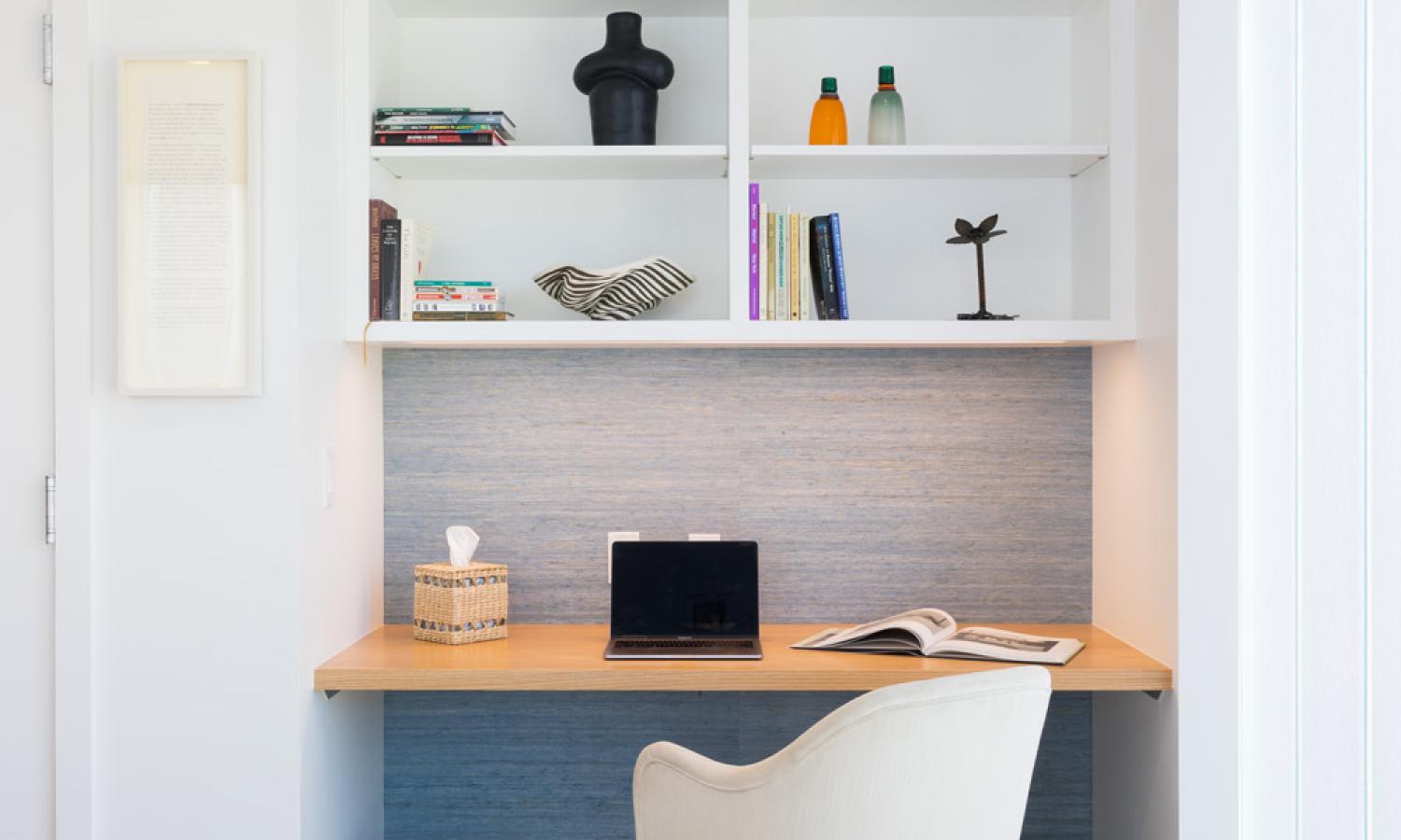 Personal desk space within Bedroom One.