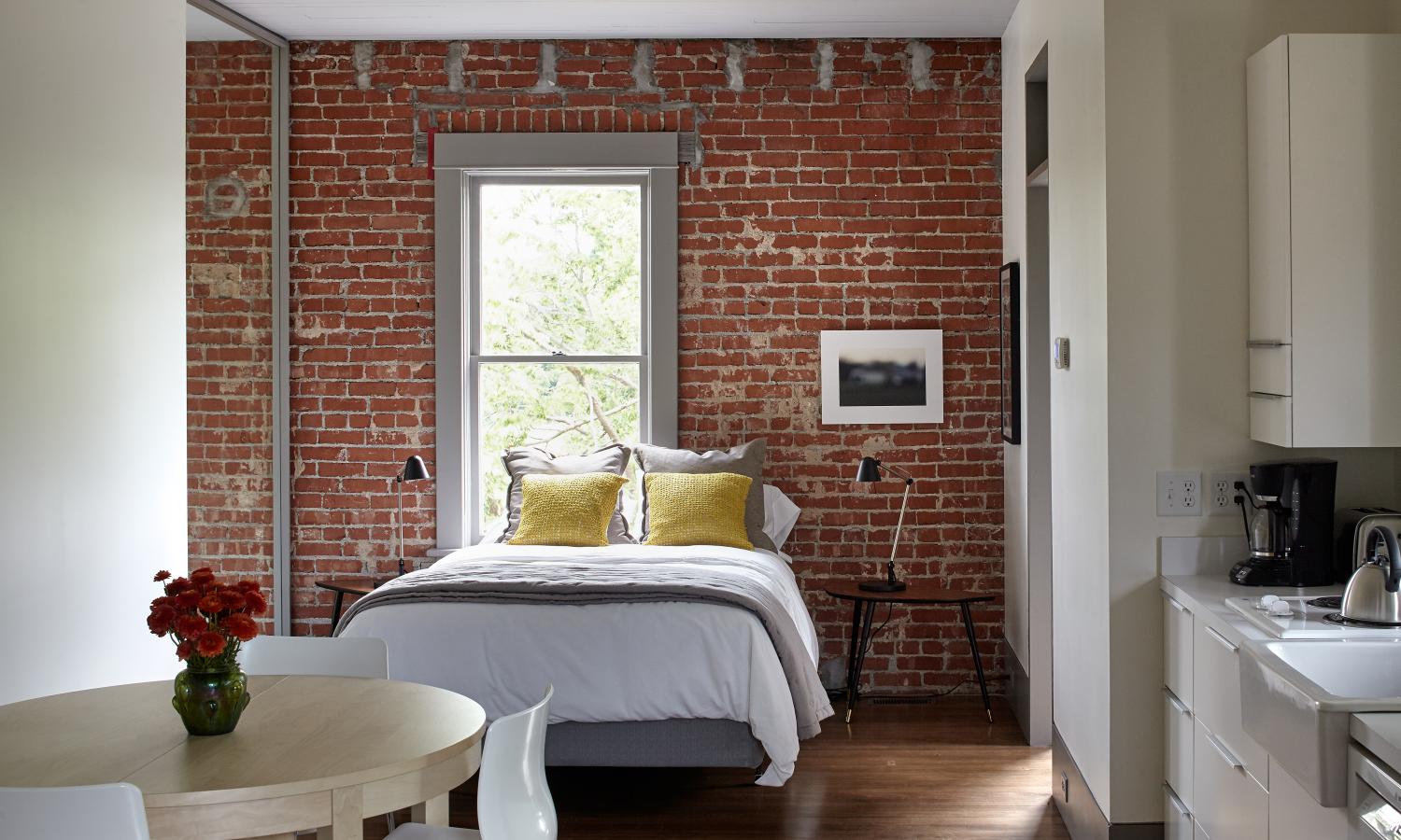 The Loft, on the second floor of the gallery, is the other living spaces for residents