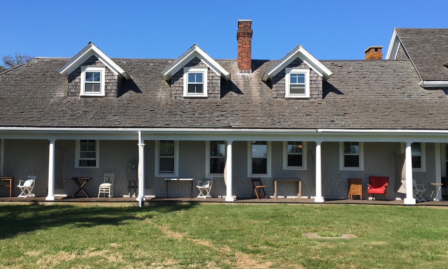 Outdoor studio spaces on the Avalon porch