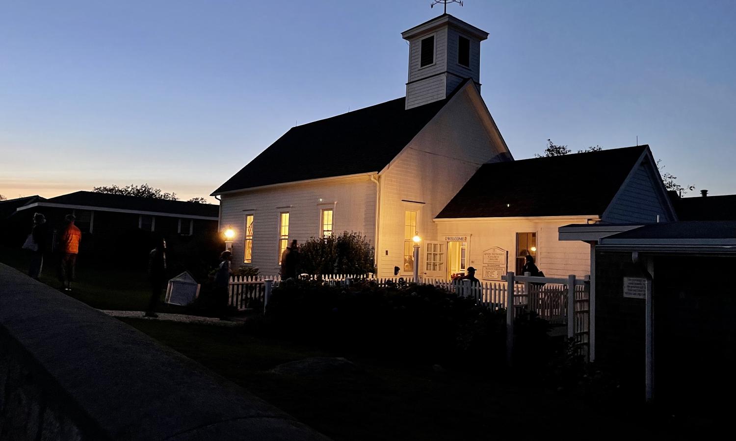 Cuttyhunk Church where the Visiting Artist lectures take place