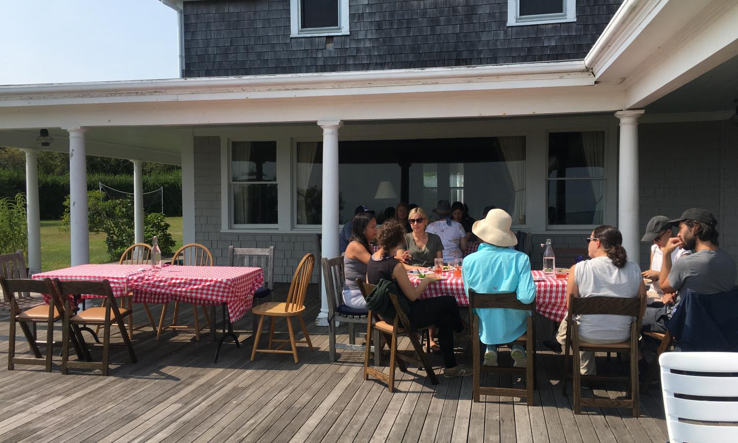 Lunch on the Avalon porch