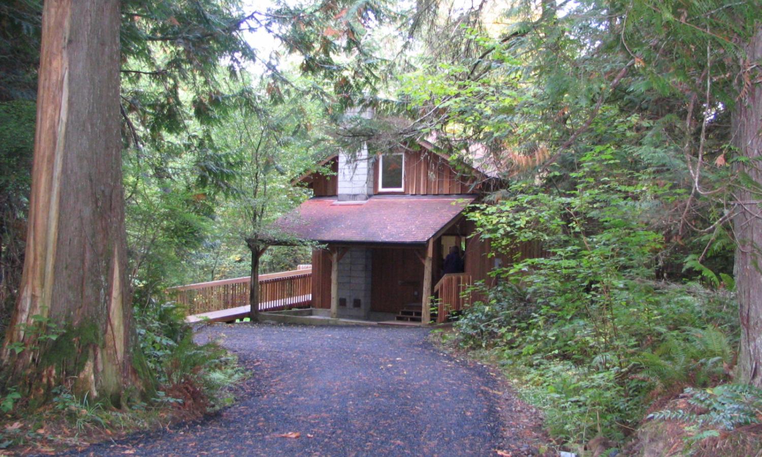 Holly House in Hypatia's woods