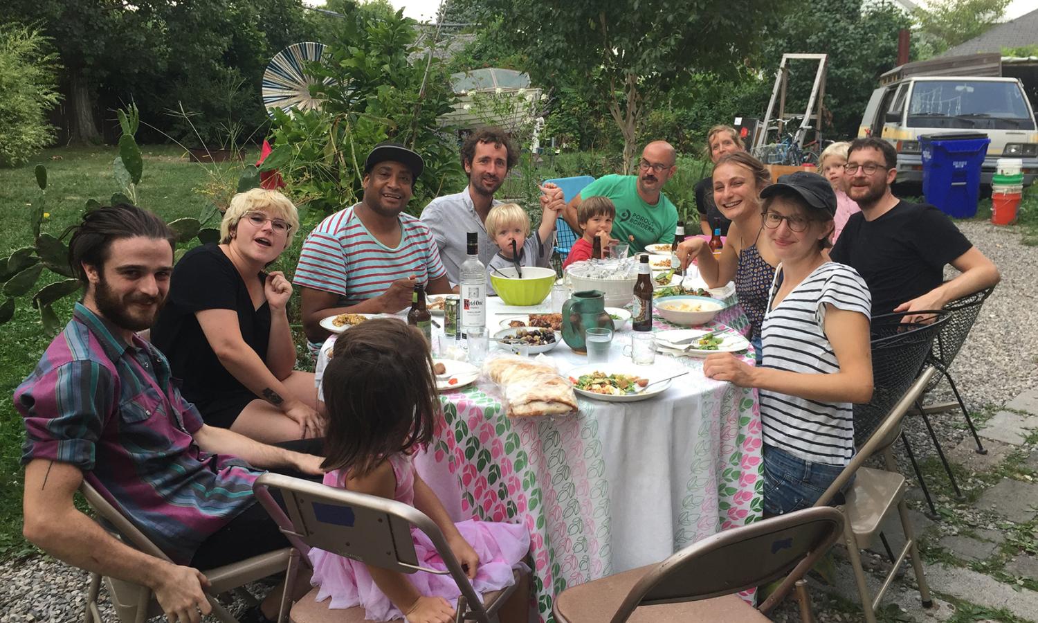 Resident Dinner in the Popps Garden