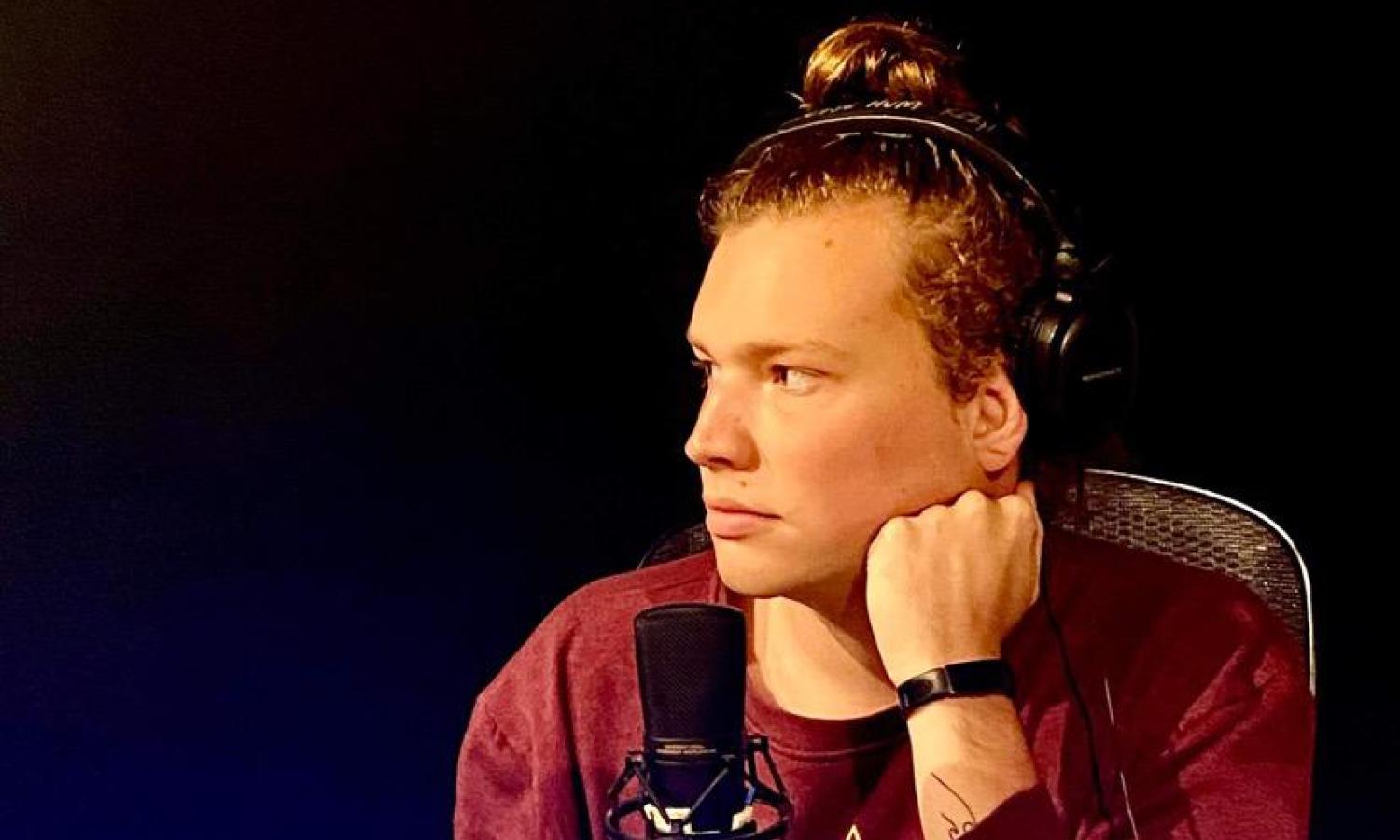 Hayden Casey sharing his residency experience on local radio