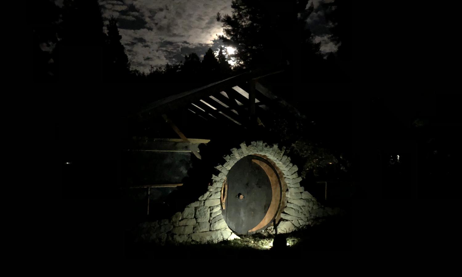 Greenhouse Arch at night