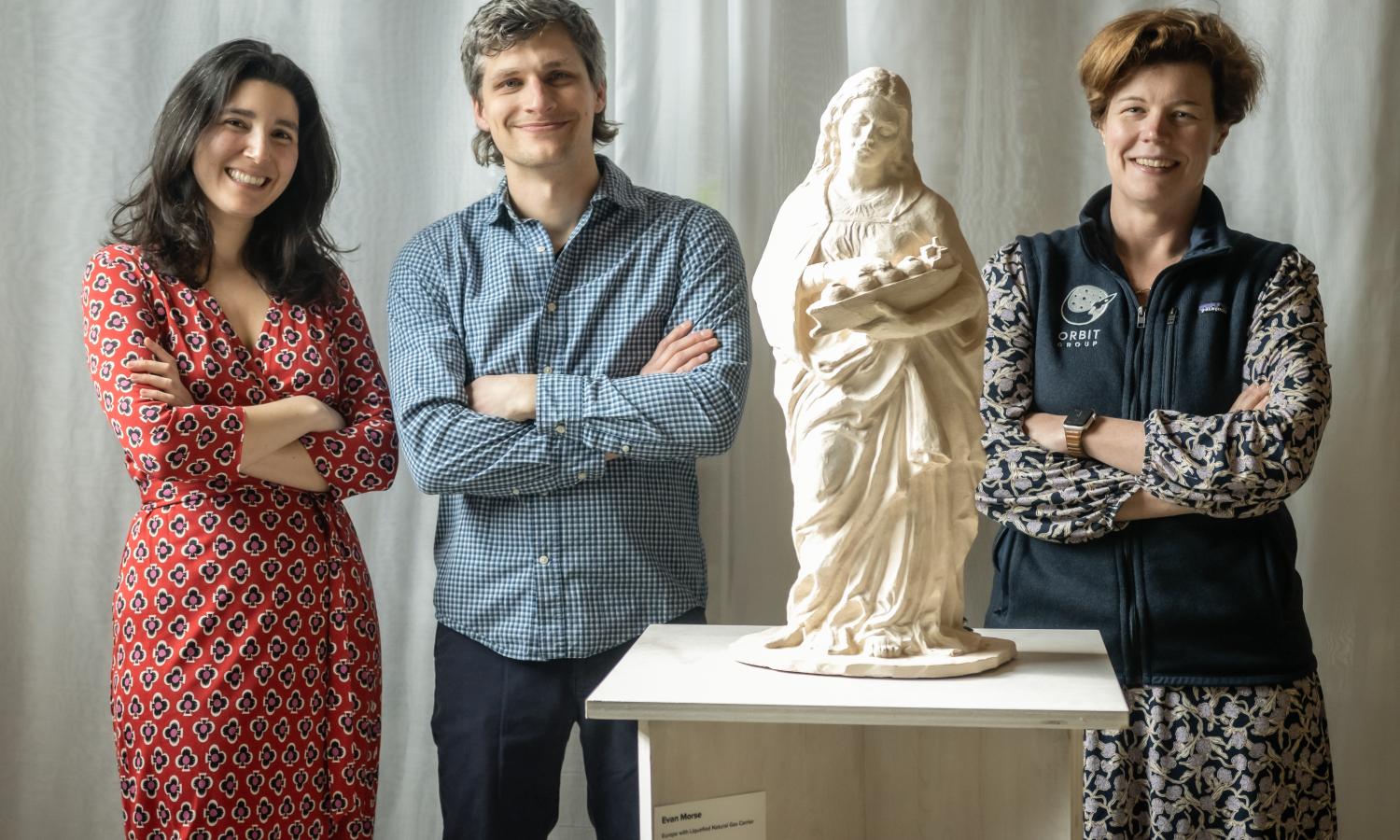 AIRS posting with Liz the programs founder at an exhibitiion.