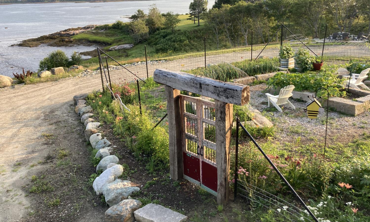 Foggy Bee Back Veggie Garden