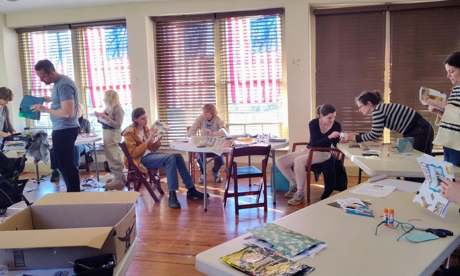 Katie Prock 'Zine workshop at the Hillsboro Old Stone School