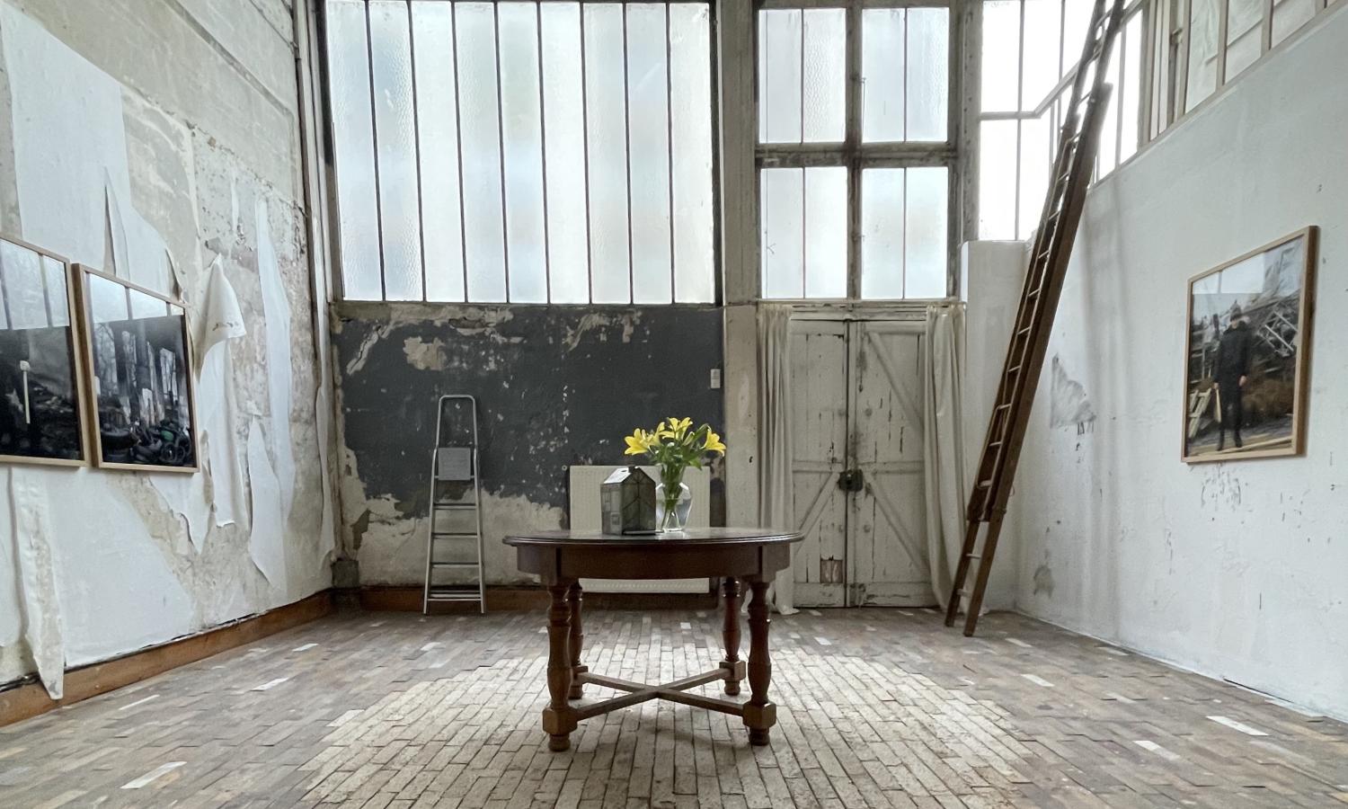 Atelier 11 studio space, featuring  &quot;A Liminal Square&quot; - exhibition by Tatiana Grigorenko, April 2022