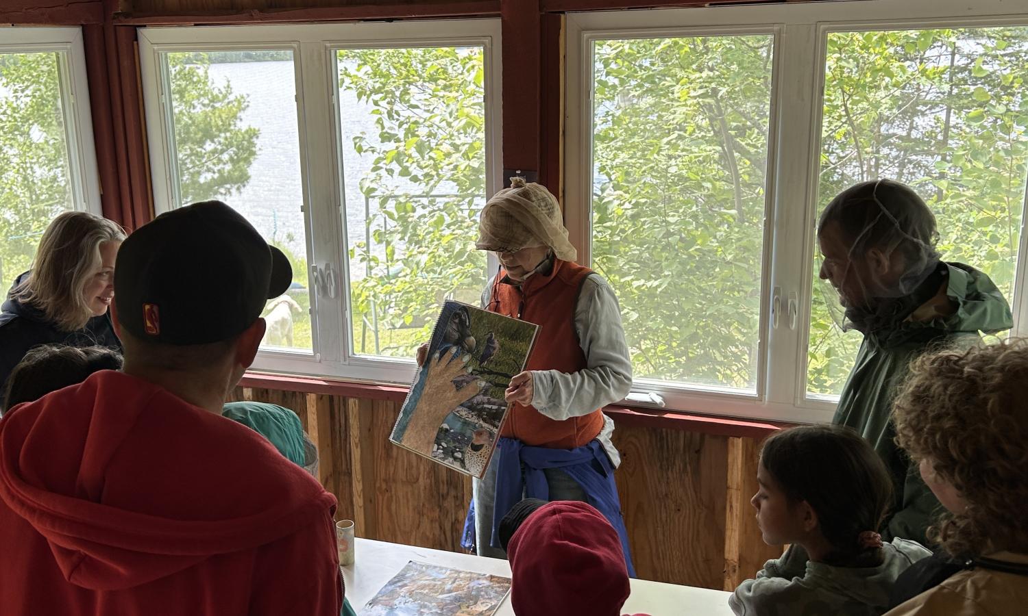 Parent artists doing a work share with their children