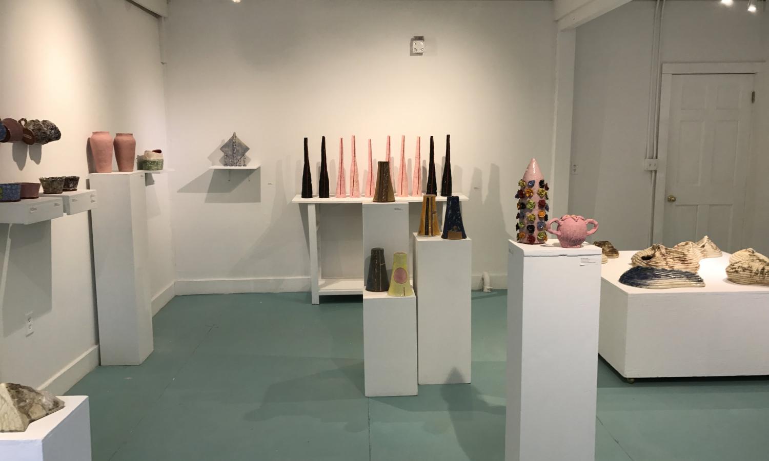 Ceramics gallery at Truro Center for the Arts at Castle Hill