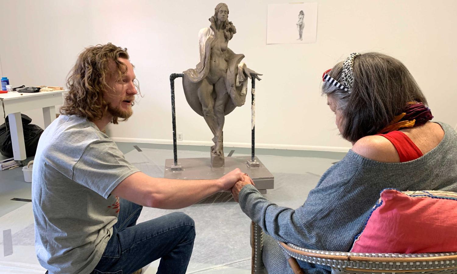 Justin Zielke in Jan 2020 with Founder Neltje