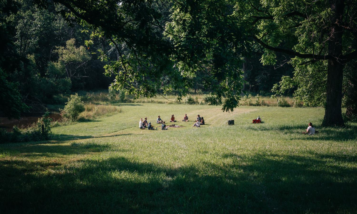 group retreat on land