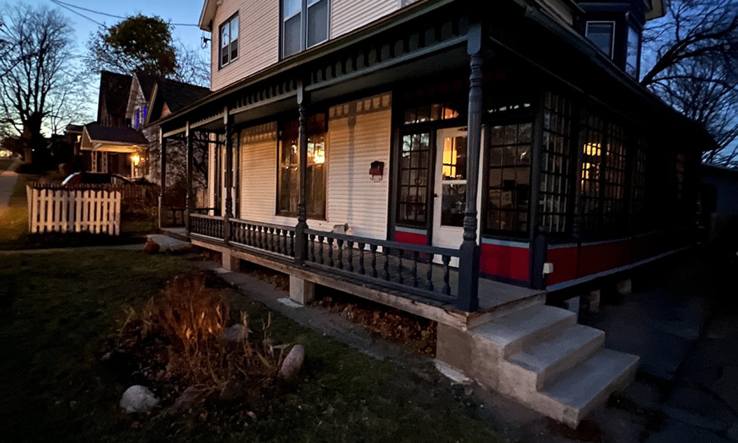 front and side view of residency