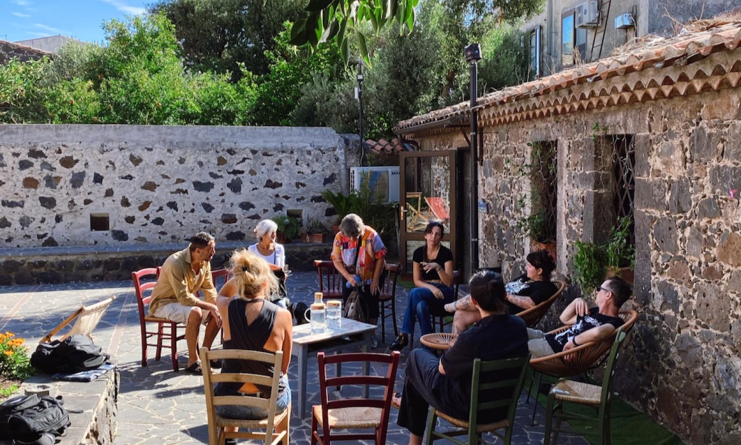 Group moment at Casa Bagnolo