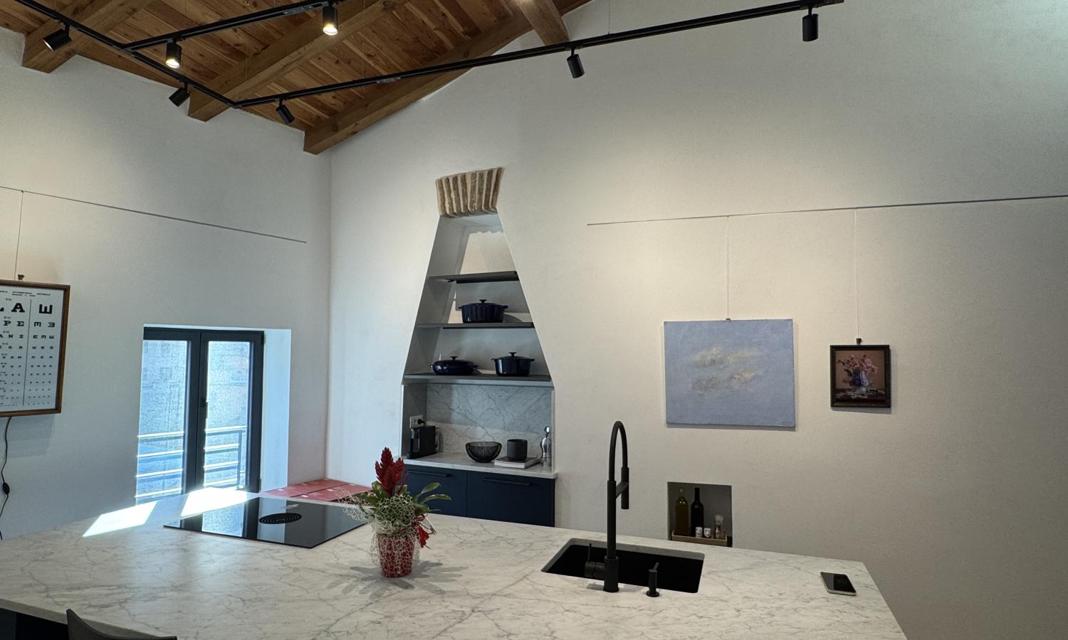 View of studio kitchen