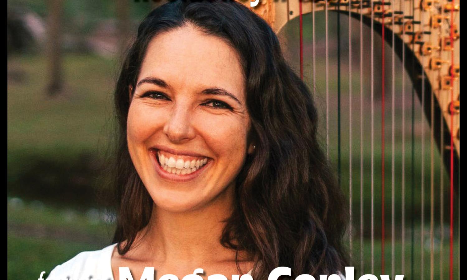 Photo of harpist Megan Conley