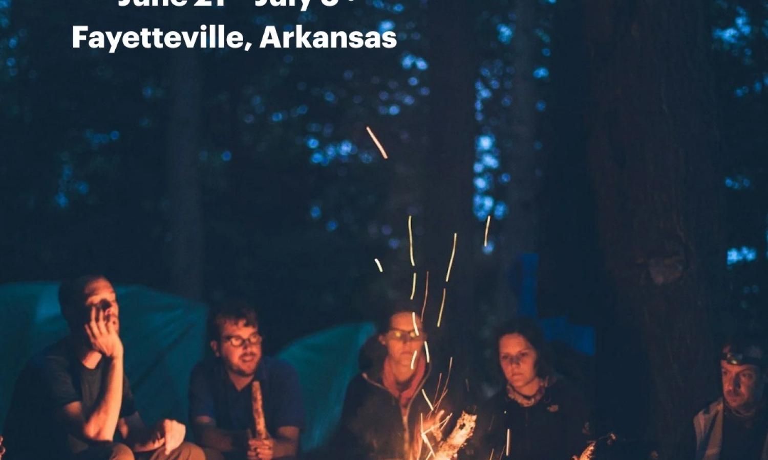 This is a stock image of people gathering and sharing stories around a fire. This residency is new but this is the vibe we are going to try to create.