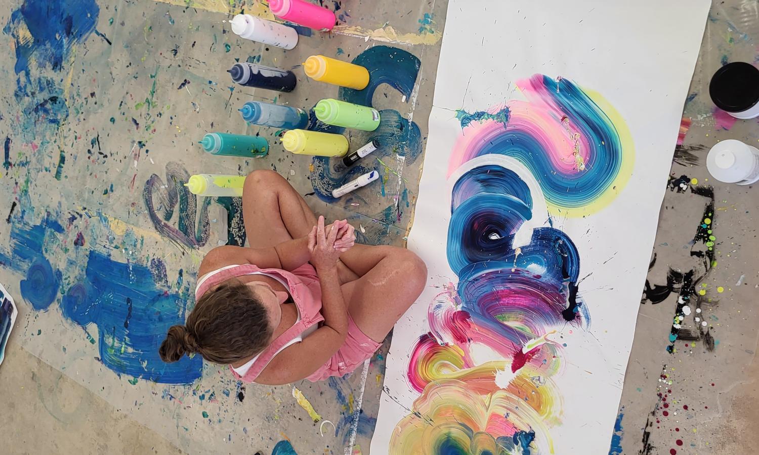 mix media room Jennifer Artz wip