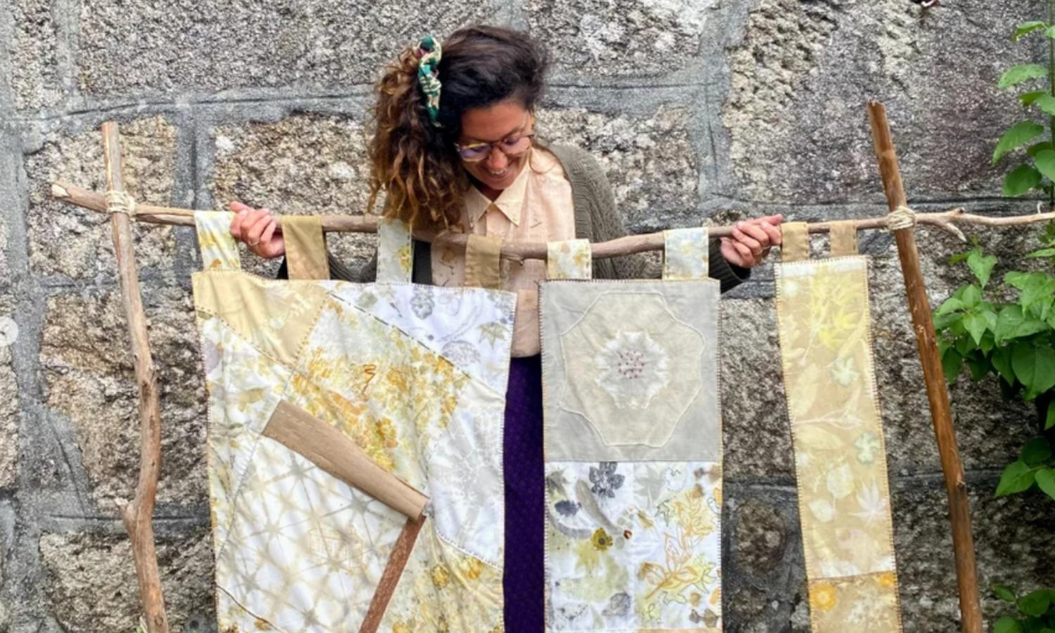 Raquel, from Portugal, explored natural dyeing with materials gathered from the forest. The residency culminated in a collective artwork, celebrating nature and tradition.