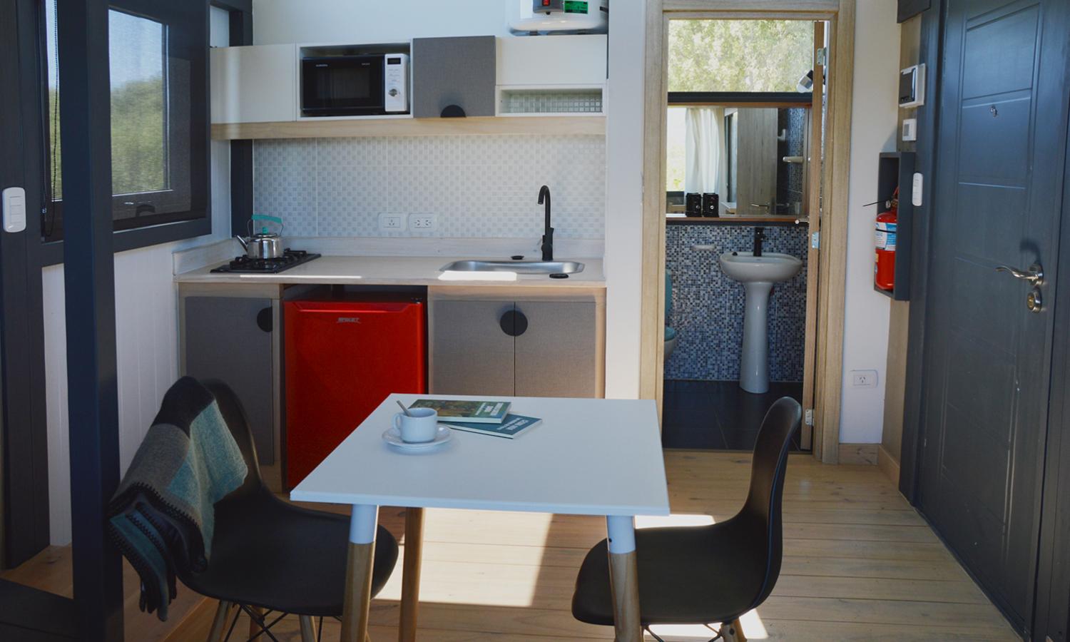 We-Che private Tiny-Studio 3, kitchenette
