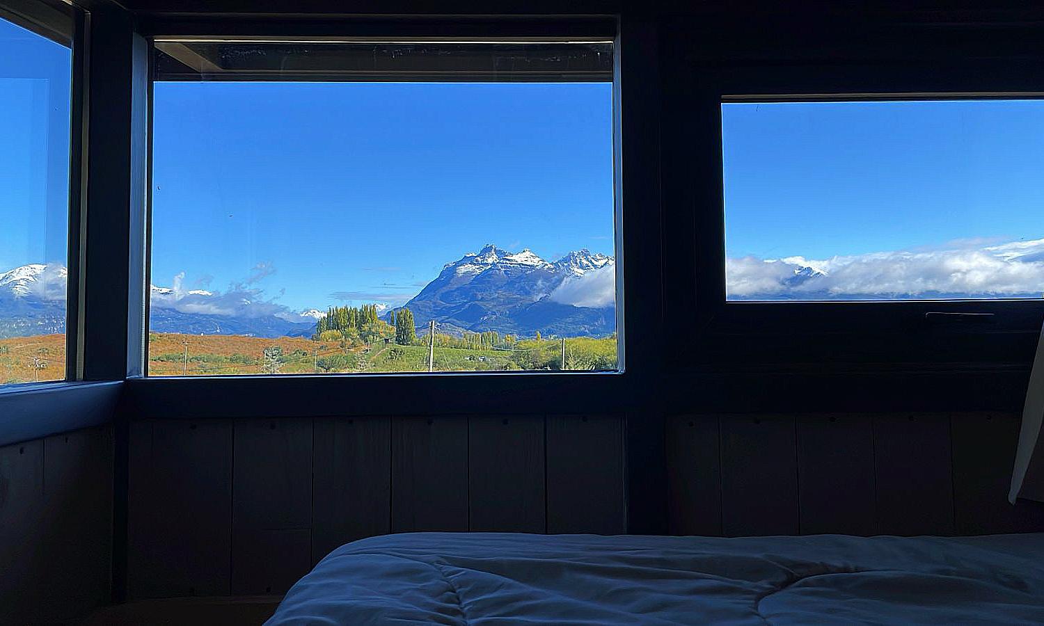 We-Che private Tiny-Studio 3, view from the bed, summer